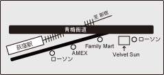 荻窪 velvet sun 地図